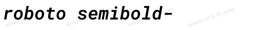 roboto semibold字体转换